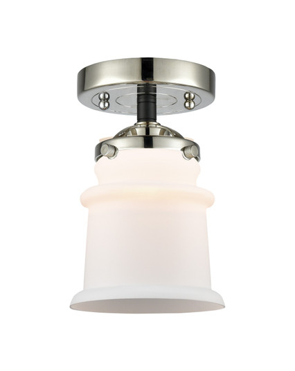 Nouveau One Light Semi-Flush Mount in Black Polished Nickel (405|284-1C-BPN-G181S)