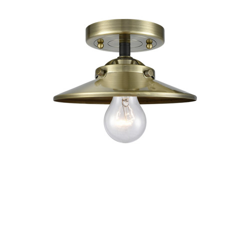 Nouveau LED Semi-Flush Mount in Black Antique Brass (405|284-1C-BAB-M4-AB-LED)
