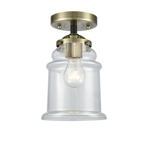 Nouveau LED Semi-Flush Mount in Black Antique Brass (405|284-1C-BAB-G182-LED)