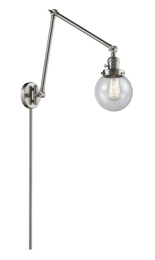 Franklin Restoration One Light Swing Arm in Brushed Satin Nickel (405|238-SN-G204-6)