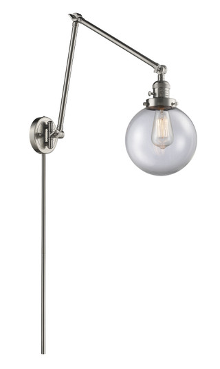 Franklin Restoration One Light Swing Arm in Brushed Satin Nickel (405|238-SN-G202-8)