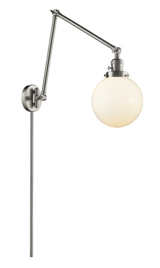 Franklin Restoration One Light Swing Arm in Brushed Satin Nickel (405|238-SN-G201-8)