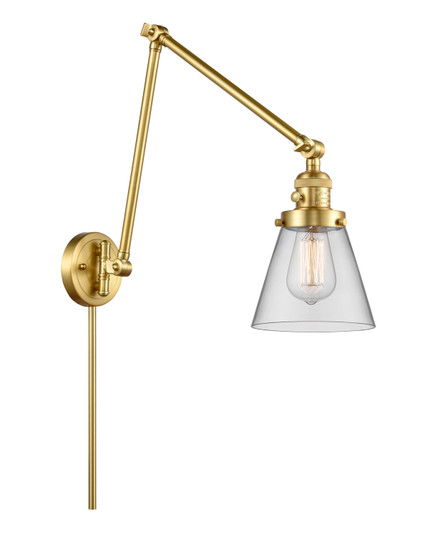 Franklin Restoration One Light Swing Arm in Satin Gold (405|238-SG-G62)