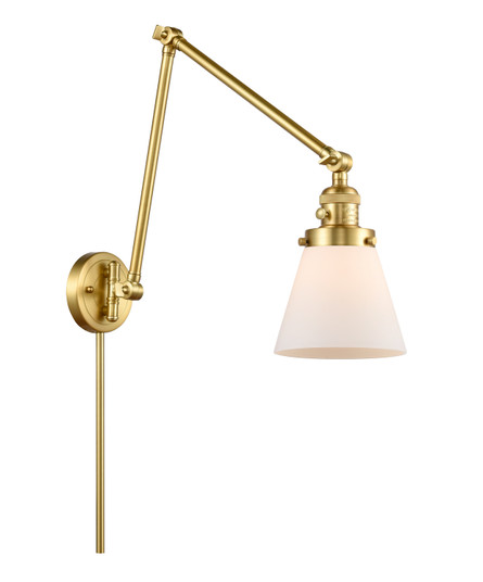 Franklin Restoration One Light Swing Arm in Satin Gold (405|238-SG-G61)