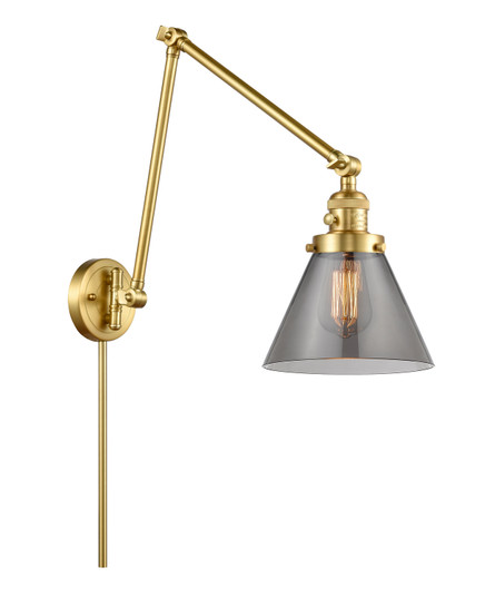 Franklin Restoration One Light Swing Arm in Satin Gold (405|238-SG-G43)