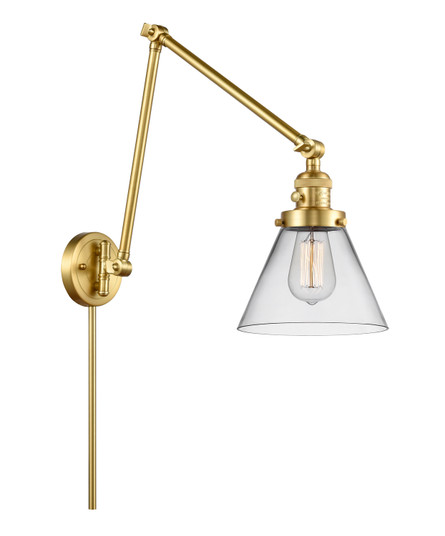Franklin Restoration One Light Swing Arm in Satin Gold (405|238-SG-G42)
