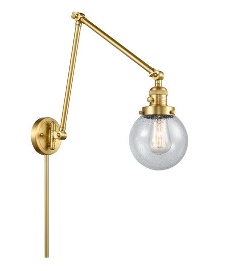 Franklin Restoration One Light Swing Arm in Satin Gold (405|238-SG-G204-6)