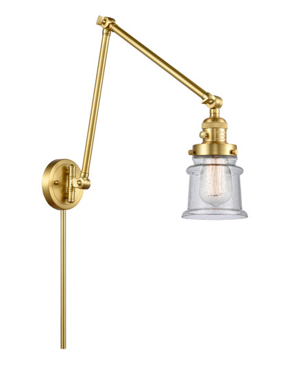 Franklin Restoration One Light Swing Arm in Satin Gold (405|238-SG-G184S)