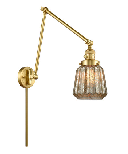 Franklin Restoration One Light Swing Arm in Satin Gold (405|238-SG-G146)