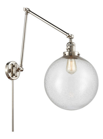 Franklin Restoration One Light Swing Arm in Polished Nickel (405|238-PN-G204-12)