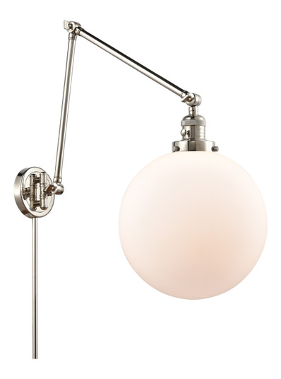 Franklin Restoration One Light Swing Arm in Polished Nickel (405|238-PN-G201-12)