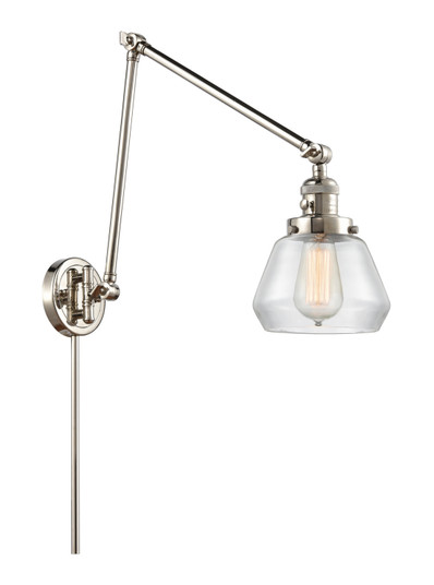 Franklin Restoration One Light Swing Arm Lamp in Polished Nickel (405|238-PN-G172)