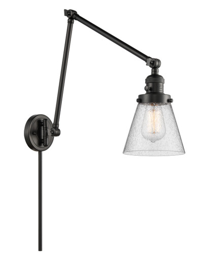 Franklin Restoration One Light Swing Arm in Matte Black (405|238-BK-G64)