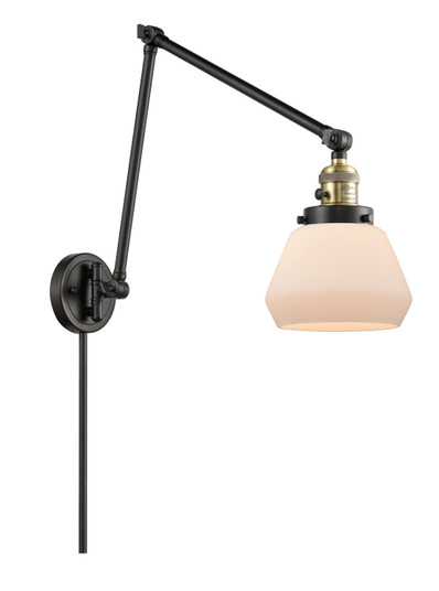Franklin Restoration One Light Swing Arm Lamp in Black Antique Brass (405|238-BAB-G171)