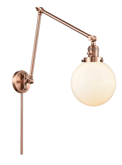 Franklin Restoration One Light Swing Arm in Antique Copper (405|238-AC-G201-8)