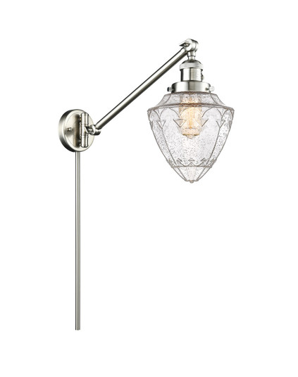Franklin Restoration LED Swing Arm Lamp in Brushed Satin Nickel (405|237-SN-G664-7-LED)