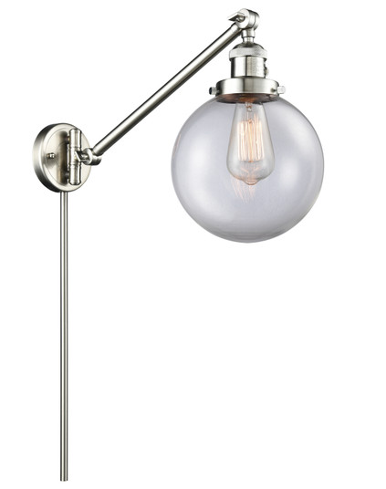 Franklin Restoration LED Swing Arm Lamp in Brushed Satin Nickel (405|237-SN-G202-8-LED)