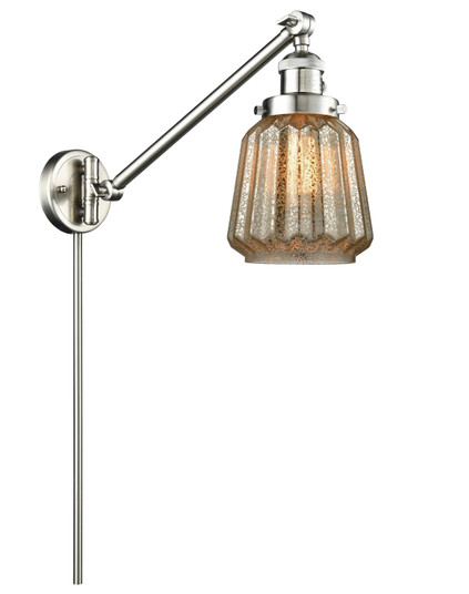 Franklin Restoration One Light Swing Arm in Brushed Satin Nickel (405|237-SN-G146)