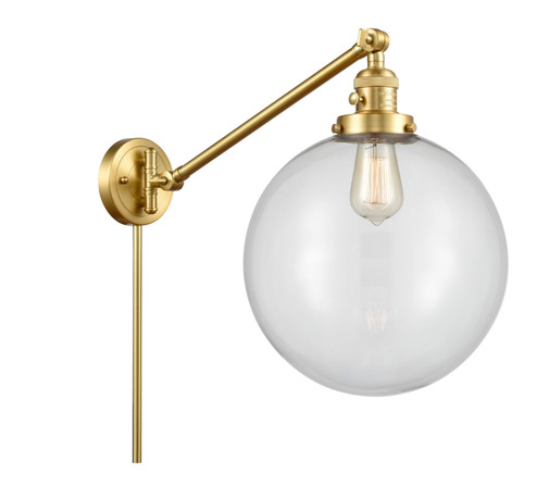 Franklin Restoration One Light Swing Arm in Satin Gold (405|237-SG-G202-12)
