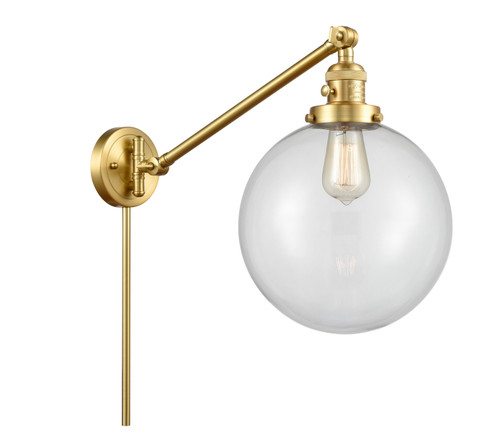 Franklin Restoration One Light Swing Arm in Satin Gold (405|237-SG-G202-10)