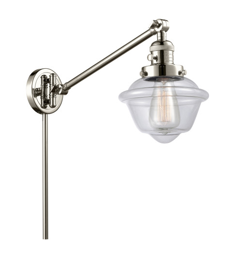 Franklin Restoration One Light Swing Arm in Polished Nickel (405|237-PN-G532)