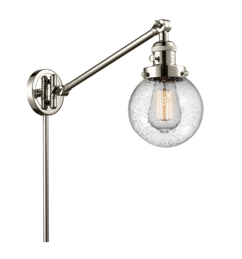 Franklin Restoration One Light Swing Arm in Polished Nickel (405|237-PN-G204-6)