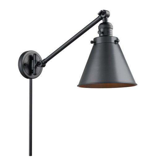 Franklin Restoration One Light Swing Arm in Matte Black (405|237-BK-M13-BK)
