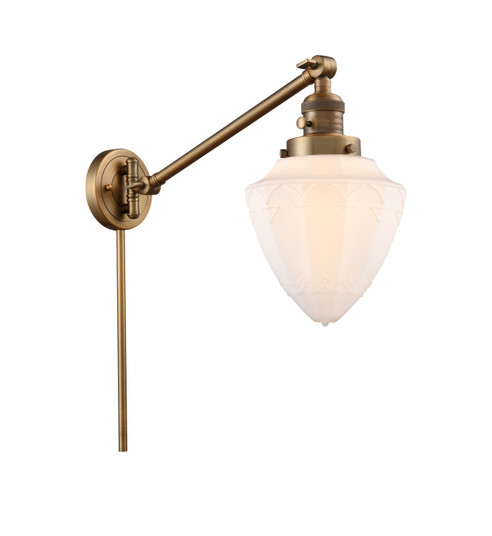 Franklin Restoration One Light Swing Arm in Brushed Brass (405|237-BB-G661-7)