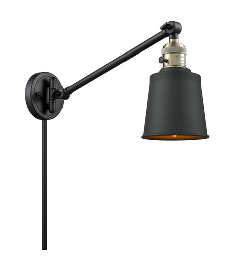 Franklin Restoration One Light Swing Arm in Black Antique Brass (405|237-BAB-M9-BK)