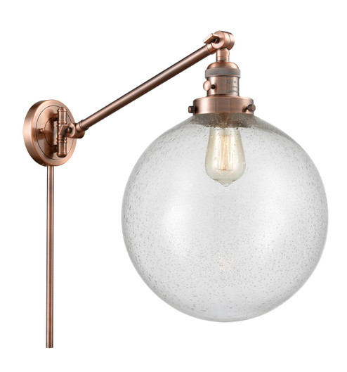 Franklin Restoration LED Swing Arm in Antique Copper (405|237-AC-G204-12-LED)