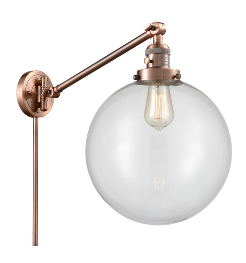 Franklin Restoration One Light Swing Arm in Antique Copper (405|237-AC-G202-12)