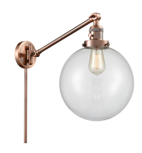 Franklin Restoration One Light Swing Arm in Antique Copper (405|237-AC-G202-10)