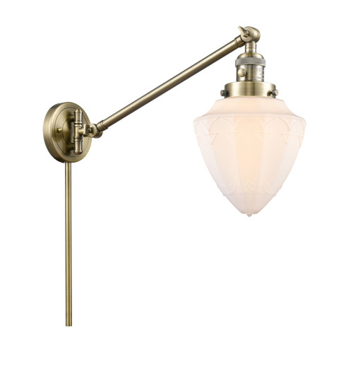 Franklin Restoration One Light Swing Arm in Antique Brass (405|237-AB-G661-7)
