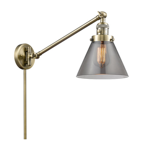 Franklin Restoration One Light Swing Arm in Antique Brass (405|237-AB-G43)
