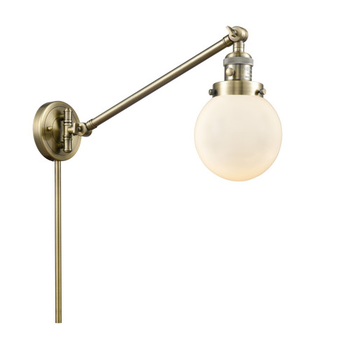 Franklin Restoration LED Swing Arm in Antique Brass (405|237-AB-G201-6-LED)
