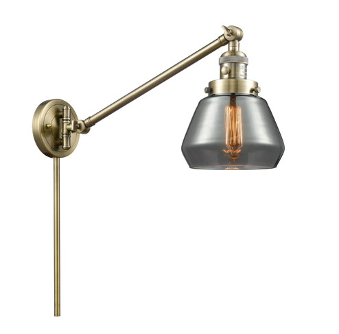Franklin Restoration One Light Swing Arm in Antique Brass (405|237-AB-G173)