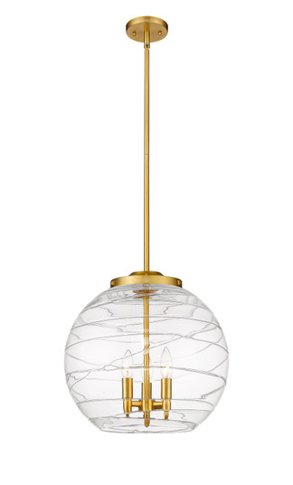 Ballston Three Light Pendant in Satin Gold (405|221-3S-SG-G1213-16)