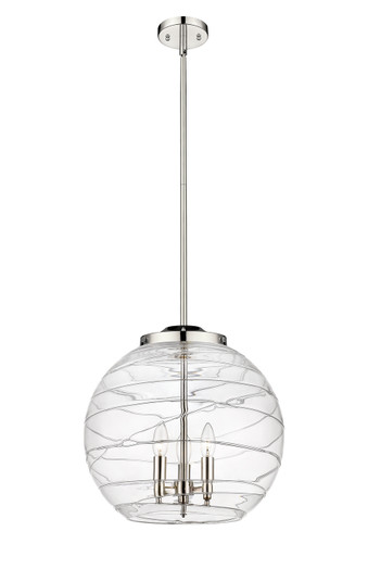 Ballston Three Light Pendant in Polished Nickel (405|221-3S-PN-G1213-16)