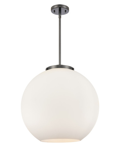 Essex Three Light Pendant in Matte Black (405|221-3S-BK-G121-18)