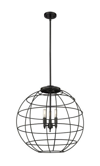 Essex Three Light Pendant in Matte Black (405|221-3S-BK-CE-22-BK)