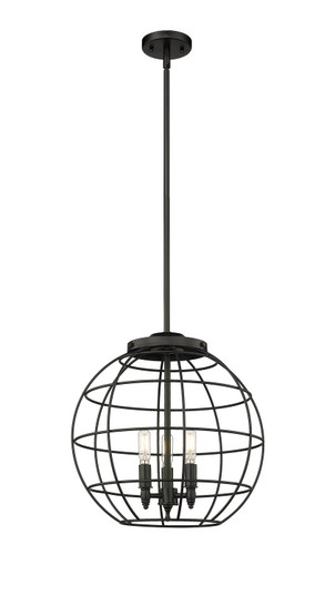 Essex Three Light Pendant in Matte Black (405|221-3S-BK-CE-16-BK)