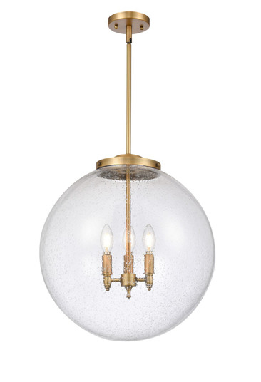 Franklin Restoration LED Pendant in Brushed Brass (405|221-3S-BB-G204-18-LED)