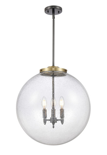 Essex Three Light Pendant in Black Antique Brass (405|221-3S-BAB-G204-18)