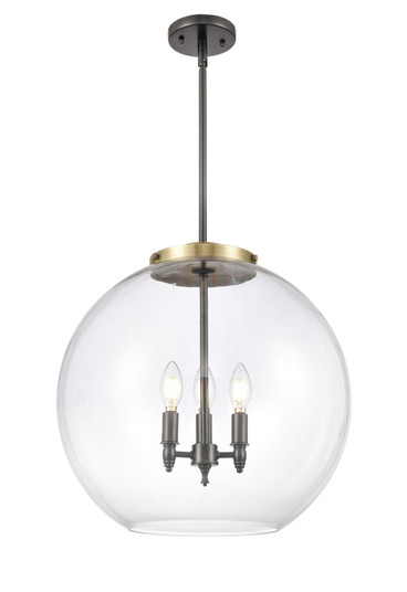 Essex LED Pendant in Black Antique Brass (405|221-3S-BAB-G122-18-LED)