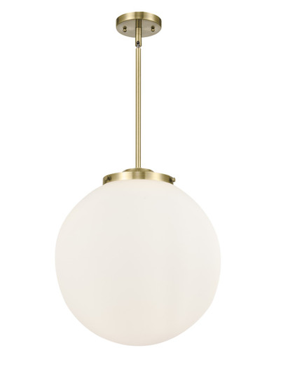 Essex Three Light Pendant in Antique Brass (405|221-3S-AB-G201-16)