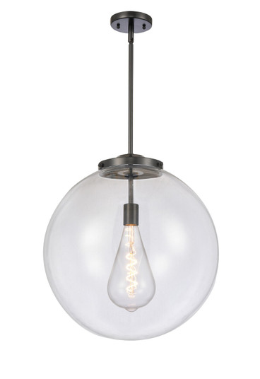 Essex One Light Pendant in Matte Black (405|221-1S-BK-G202-18)