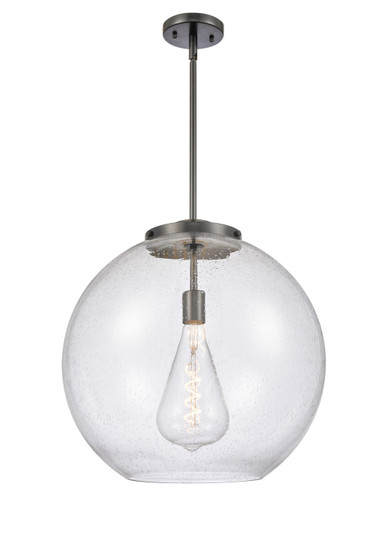 Essex LED Pendant in Matte Black (405|221-1S-BK-G124-18-LED)