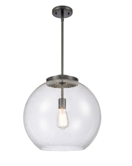 Essex LED Pendant in Matte Black (405|221-1S-BK-G124-16-LED)