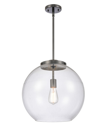 Essex One Light Pendant in Matte Black (405|221-1S-BK-G122-16)
