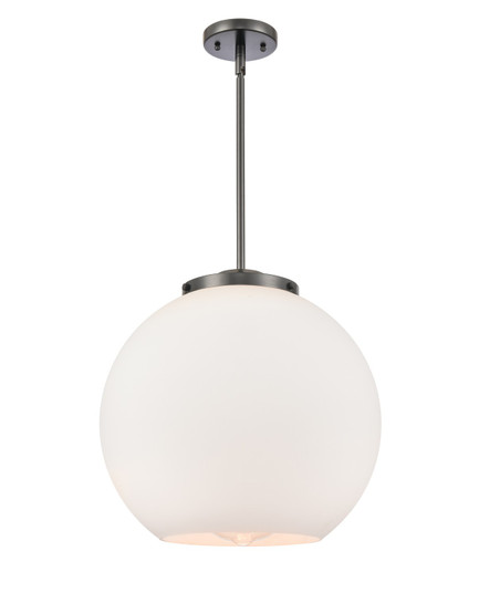 Essex LED Pendant in Matte Black (405|221-1S-BK-G121-16-LED)
